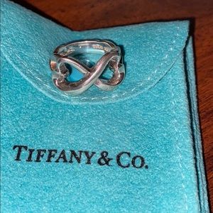 Authentic Tiffany & Co. infinity heart ring